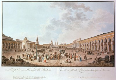 Moskau: Ansicht des Großen Platzes von de la Berthe, 1799 von Unbekannt Unbekannt